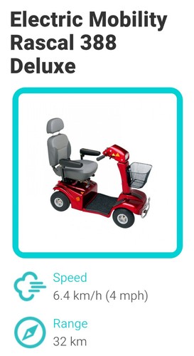 Rascal deluxe 388 mobility - deluxe,