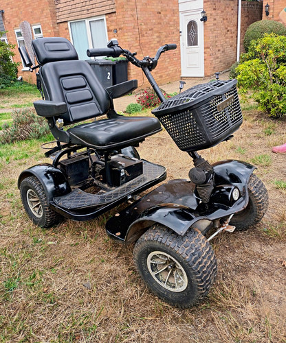 Black wheel mobility scooter - mobility,